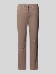 Stoffen broek met steekzakken, model 'Laura' van Raphaela By Brax Beige - 39
