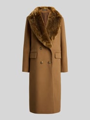 lange wollen jas met kraag van imitatiebont van Lauren Ralph Lauren - 15