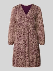 Tailliertes Blusenkleid mit Allover-Muster Modell 'CERA' von ONLY Pink - 19