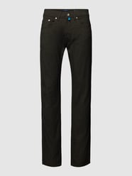Comfort Stretch Chino mit Strukturmuster Modell 'Lyon' von Pierre Cardin Braun - 48