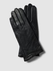 Lederhandschuhe aus Lammnappa in navy von Weikert-Handschuhe Schwarz - 21