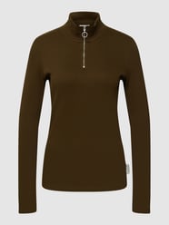 Longsleeve in Ripp-Optik von Marc O'Polo Denim Grün - 40