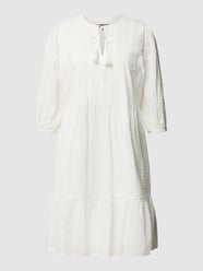 Knielanges Kleid mit Strukturmuster von Christian Berg Woman Selection Weiß - 23