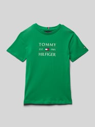 T-Shirt mit Label-Print von Tommy Hilfiger Teens - 18
