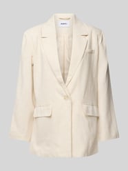 Regular Fit Blazer aus Viskose-Leinen-Mix Modell 'DAIZY' von Moves Beige - 34