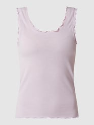 Top mit Rippenstruktur Modell 'Loana' von Pieces Lila - 17