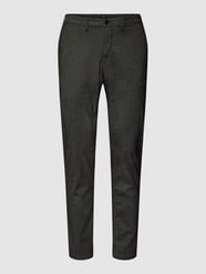 Slim fit chino met structuurmotief van MCNEAL Grijs / zwart - 41
