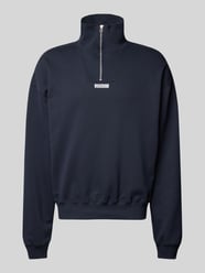 Sweatshirt mit Stehkragen Modell 'LEE' von WOODBIRD Blau - 46