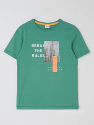 T-Shirt aus Baumwolle von s.Oliver RED LABEL Grün - 47