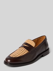 Loafers ze skóry z wytłaczanym logo model 'Lozham' od GANT - 20