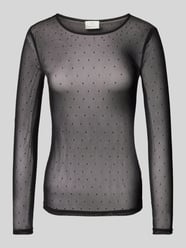 Longsleeve in semitransparentem Design Modell 'doriana' von Kaffe Schwarz - 34