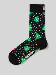 Socken mit Label-Stitching Modell 'Christmas Night' von Happy Socks Schwarz - 21