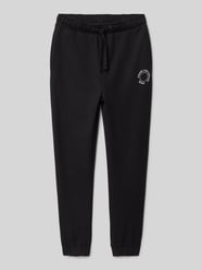 Joggingbroek van sweatstof met een klein printdetail van s.Oliver RED LABEL - 11