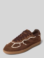 Sneakers van leer met gehaakt kant model '490 Crochet' van ALOHAS Beige - 4