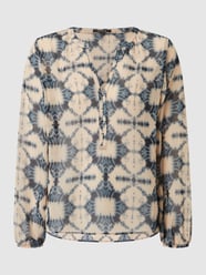 Blusenshirt aus Chiffon  von comma Braun - 32