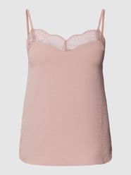 Top met bandjes en kant, model 'TIFFANY' van Pieces Roze - 47
