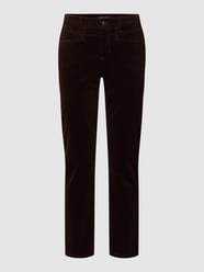 Corduroy broek met stretch, model 'PINA SEAM' van Cambio Bruin - 20