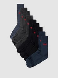 Socken im 9er-Pack Modell 'REGULAR CUT BATWING LOGO' von Levi's® Blau / Türkis - 23