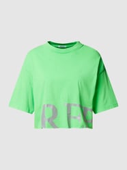 T-shirt met labelprint van Replay Groen - 27
