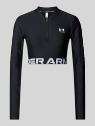 Kort shirt met lange mouwen en opstaande kraag, model 'HeatGear' van Under Armour - 6