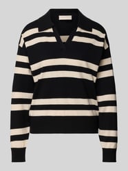 Gebreide pullover met platte kraag, model 'FLOW' van FREE/QUENT - 18