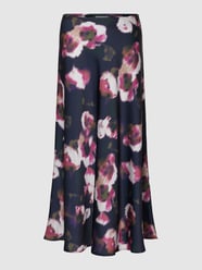 Knielange rok met bloemenmotief van Jake*s Collection - 48