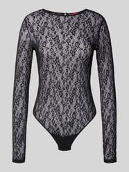 Body o kroju slim fit z koronką model 'DULIETTA' od HUGO - 3