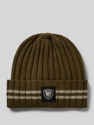 Czapka beanie z mieszanki wiskozy i kaszmiru od Blauer Usa - 27