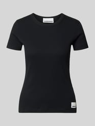 t-shirt o kroju slim fit z mieszanki bawełny model 'KARDAA' od ARMEDANGELS - 19