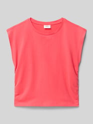 T-shirt w kształcie v z czystej bawełny od s.Oliver RED LABEL - 19