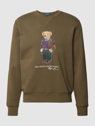 Sweatshirt mit Label-Print von Polo Ralph Lauren Grün - 32