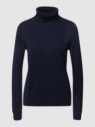 Rollkragenpullover mit gerippten Abschlüssen von Christian Berg Woman Blau - 35