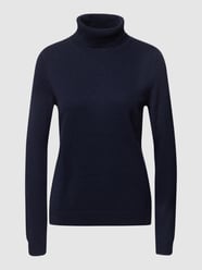 Rollkragenpullover mit gerippten Abschlüssen von Christian Berg Woman Blau - 11