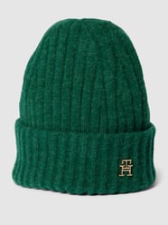 Czapka z aplikacją z logo model ‘FLUFFY’ od Tommy Hilfiger Zielony - 26