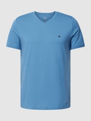 T-shirt met labeldetail van Fynch-Hatton Blauw / turquoise - 14