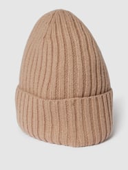 Beanie mit Ripp-Struktur von Jake*s Casual Beige - 44