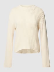 Strickpullover in Ripp-Optik Modell 'HILDE' von Vero Moda Beige - 21