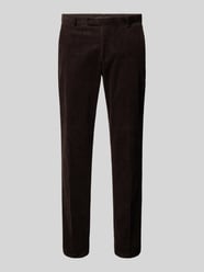 Corduroy broek met knoop- en ritssluiting van MCNEAL Bruin - 12