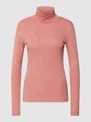 Shirt met lange mouwen en col, model 'Basic' van QS by s.Oliver Oranje - 20