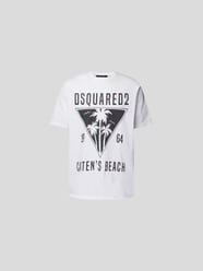 T-Shirt mit Label-Prints von Dsquared2 Weiß - 24