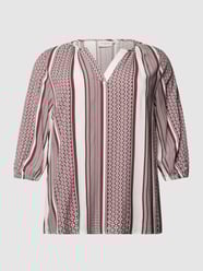PLUS SIZE tuniek met kufiyamotief van ONLY CARMAKOMA Rood - 40