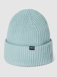 Czapka beanie z detalem z logo model ‘Rachelle’ od MOSS COPENHAGEN Niebieski - 35