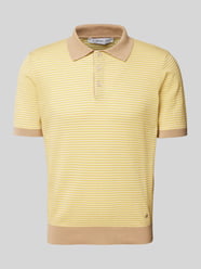Koszulka polo męska JOOP! Collection;Czysta bawełna;Krój regular fit;Kołnierzyk polo;Krótka listwa guzikowa;Fakturowany wzór;Długość tyłu w rozmiarze M: 65 cm od Manuel Ritz - 43