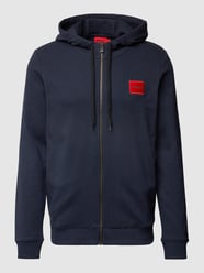 Sweatjacke aus Baumwolle Modell 'Daple212' von HUGO Blau - 20