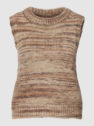 Strickweste mit Streifenmuster Modell 'CAMA' von Only Braun - 20
