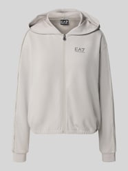 Sweatjacke mit Label-Print und Reißverschluss von EA7 Emporio Armani - 10
