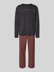 Relaxed fit pyjama met logostitching van Calvin Klein Underwear Bordeaux - 23