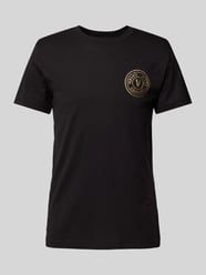 T-Shirt mit Label-Print von Versace Jeans Couture Schwarz - 24