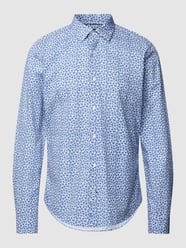 Slim Fit Business-Hemd mit floralem Muster von JOOP! Collection Blau - 29