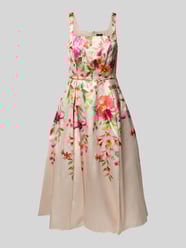 Cocktailkleid mit Karree-Ausschnitt von Adrianna Papell Pink - 17